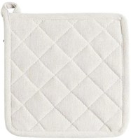 Linen and More pannenlap katoen off white 20x20cm keukenaccessoire