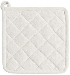 Linen and More pannenlap katoen off white 20x20cm keukenaccessoire