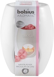 Bolsius Aromatic brander Ellips wit