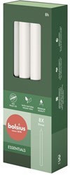 Bolsius dinerkaars 230/20 8 stuks - Wit