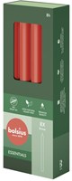 Bolsius dinerkaarsen rood 8 stuks 23cm vegan wax lange brandduur