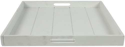 Countryfield dienblad speelgoed vierkant Claudina 50cm wit karton
