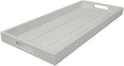 Countryfield dienblad hout wit rechthoekig 21x48x3,5cm decoratie