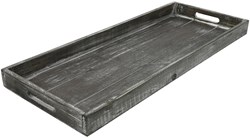 Countryfield dienblad hout grijs-wash 24x60cm rechthoekig decoratief