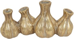 Countryfield vaas Fabio goud bolvormig aardewerk decoratie 14cm