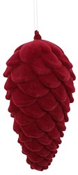 Countryfield dennenappel speelgoed decoratief rood 10x10x24cm karton