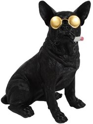 Countryfield bulldog speelgoed zwart decoratie hond H43,5cm