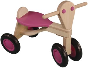 Van Dijk Toys Houten Loopfiets Roze Berken van dijk toys kopen in de aanbieding
