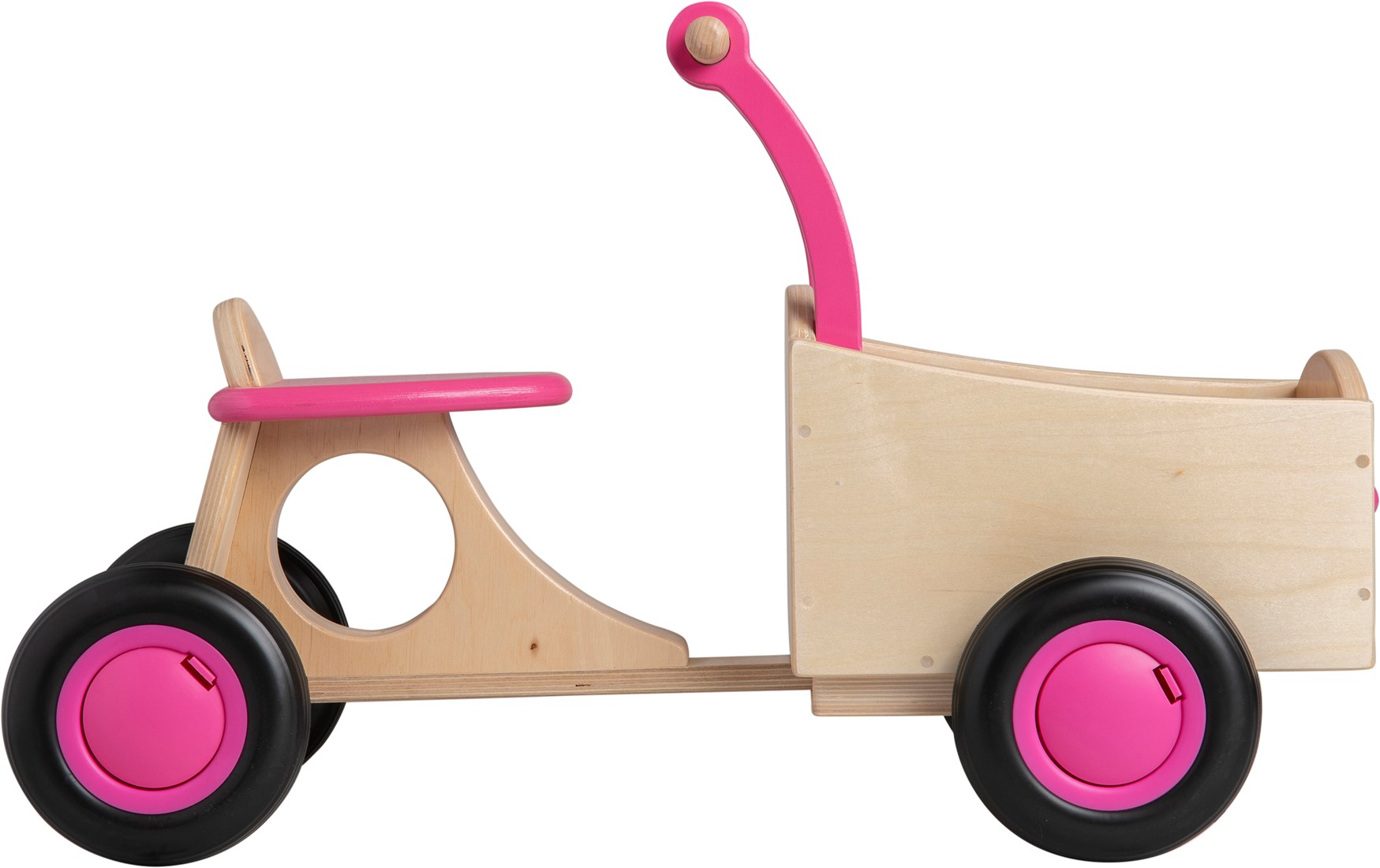 Paragraaf Steil Picknicken Van Dijk Toys houten kinder loop bakfiets vanaf 1 jaar - Roze (Kinderopvang  kwaliteit)
