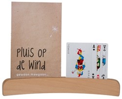 Van Dijk Toys Kaartenhouder - Beukenhout 25 cm