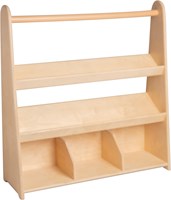 Van Dijk Toys houten kinder boekenkast / boekenrek met 3 schappen (Kinderopvang kwaliteit)-2