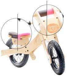 Trybike loopfiets accessoires - zadelhoes roze voor houten loopfiets