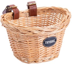 Coconuts fietsmand voor Trybike Steel - rieten mandje voor loopfiets