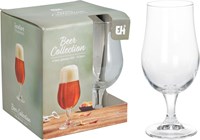 Koopman bierglas set - speciaalbier glazen 370ml - 4 stuks - transparant