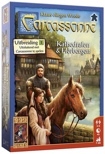 999 Games Carcassonne: Kathedralen & Herbergen - Bordspel - 7+