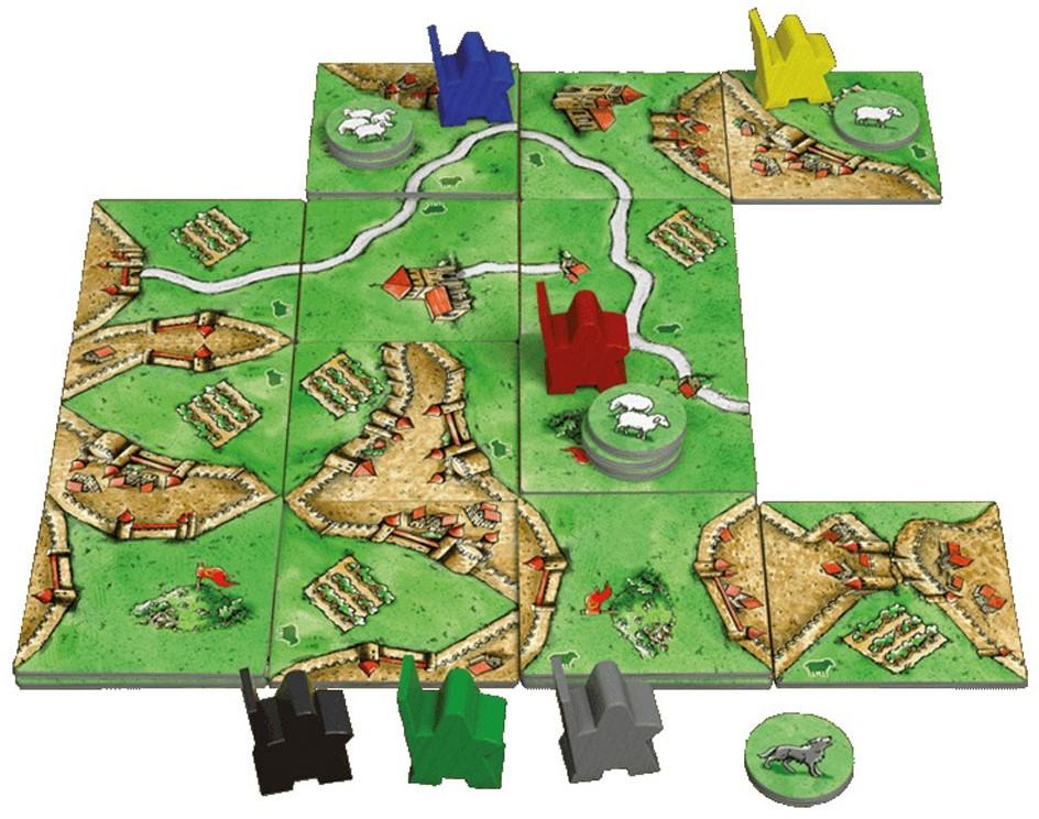 999 Games Carcassonne: Schapen & Heuvels - Bordspel -