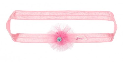 Souza Haar band Fabienne, met bloem, l.roze