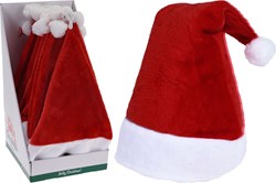 Kerstmuts feestelijk rood-wit 45 cm kerstaccessoire