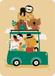 Bora Shop ansichtkaart vakantie Bora Going on holiday postcard