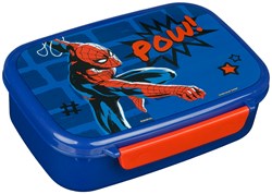 Lunchbox Spiderman kunststof multicolor lunchbox voor kinderen