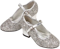Souza Schoentjes hoge hak Marguerita, zilver glitter, mt. 27 (1 paar)