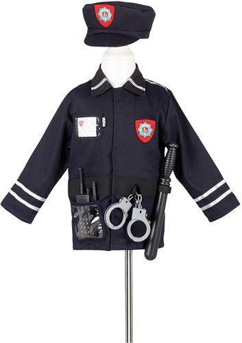 Souza for Kids politieman kostuum set - verkleedkleding 4-7 jaar