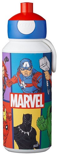 Mepal drinkfles Avengers pop-up 400 ml - Kinder drinkbeker BPA-vrij