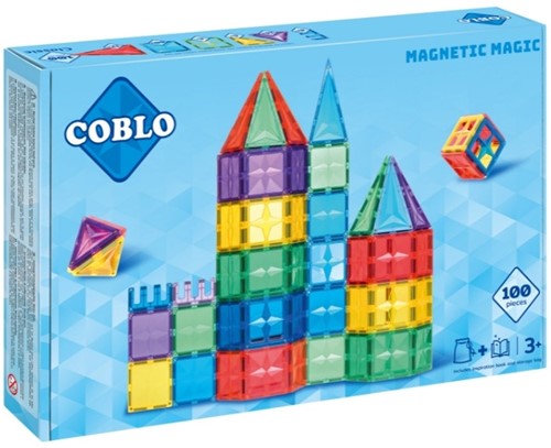 Coblo speelgoed magnetische tegels Classic 100 Stuks