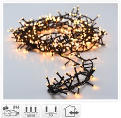 MicroCluster kerstverlichting 800 LED 16 meter warm wit IP44 buiten