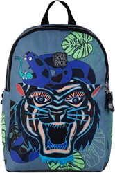 Pick & Pack rugzak Dangerous Cat L jeans blauw voor kinderen