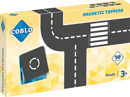 Coblo speelgoed magnetische tegels toppers wegen 50 stuks