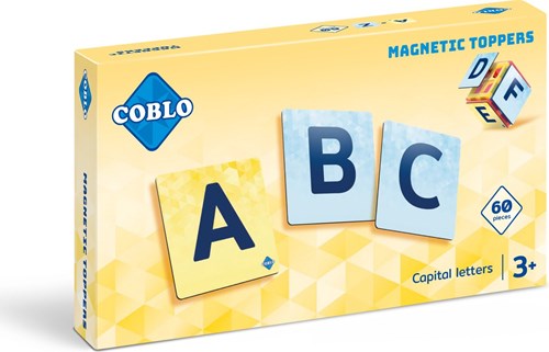 Coblo magnetische tegels toppers hoofdletters 60 stuks