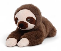 One Love knuffel luiaard Ollie bruin en crème - zachte pluche speelgoed-3