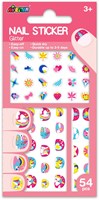 Avenir nagelstickers eenhoorn - Nail Art voor kinderen - kleurrijke stickers-2