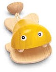 PlanToys Houten Speelgoed Vis Castagnet-Geel