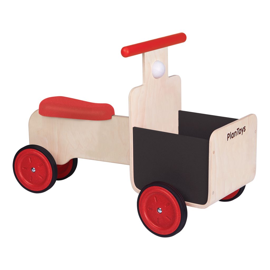 Zachtmoedigheid component metaal Plan Toys houten bakfiets