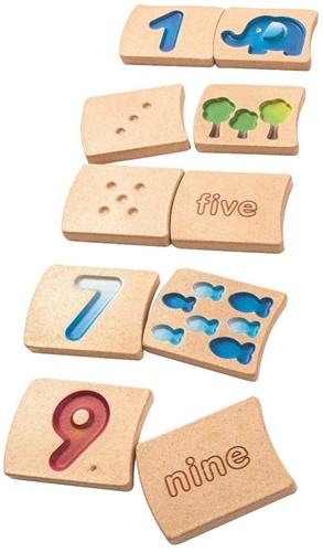 Plan Toys houten nummers 1-10