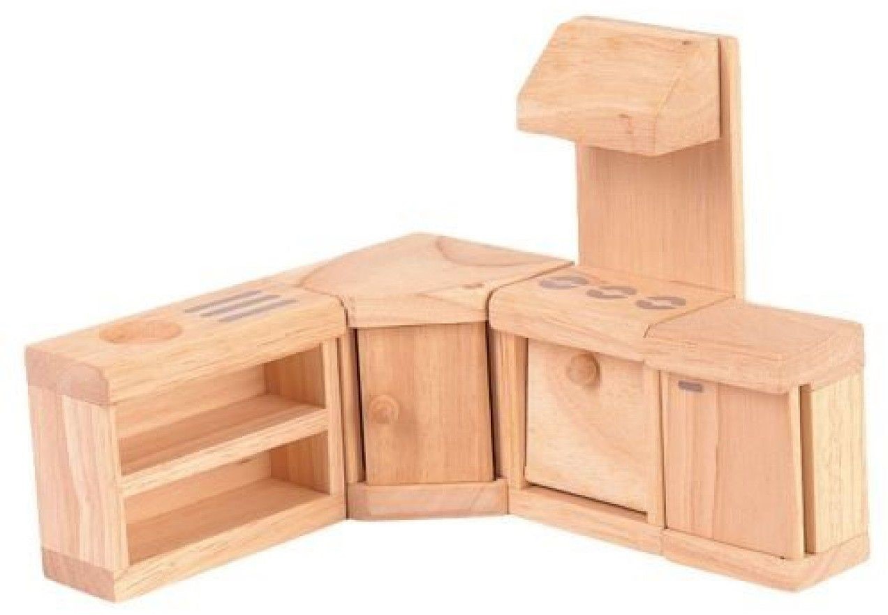 Verduisteren Verplicht gemakkelijk Plan Toys houten poppenhuis meubels klassieke keuken