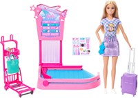 BARBIE FAMILY & FRIENDS LIMITLESS ADVENTURE BAGGAGE CLAIM PL