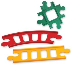 Tolo treinrails set First Friends - 7 stuks kleurrijk speelgoed