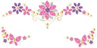 Avenir gezicht versiering stickers - bloemen - zelfklevende edelstenen-3