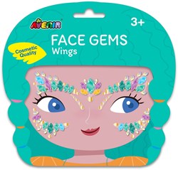 Avenir gezicht stickers - Face Art juwelen vleugels voor kinderen