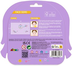 Avenir Face Art gezichtsstickers ster - kleurrijke kinder make-up stickers