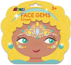 Avenir gezichtsstickers speelgoed - Face Gem Stickers kroon kinderen
