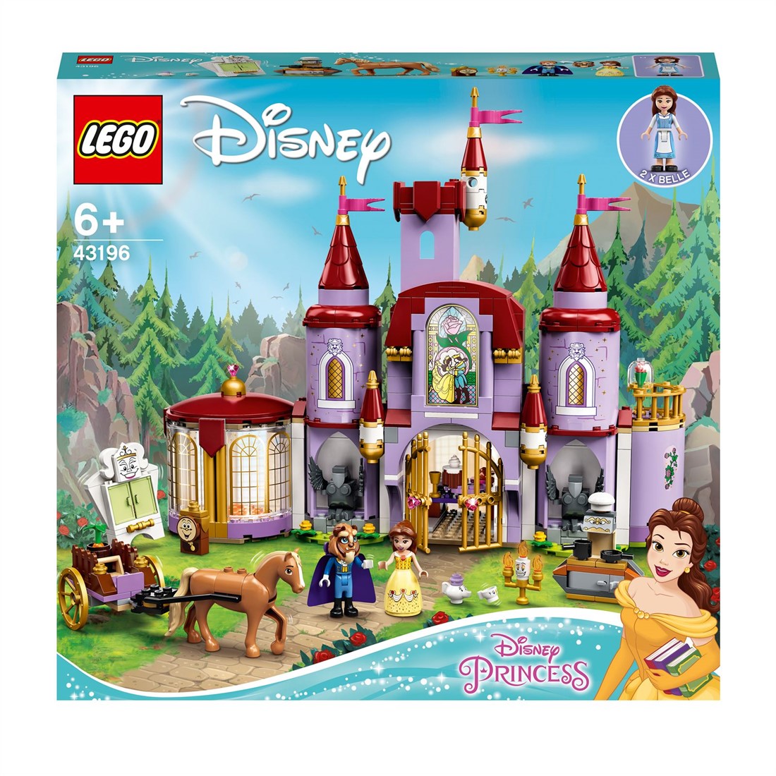 vraag naar Vermelden Rose kleur LEGO Disney Princess Disney Belle en het Beest kasteel speelgoed 431 kopen?