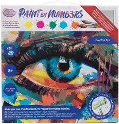 Craft Buddy schilderen op nummer set - Creative Eye 30x30cm acryl canvas