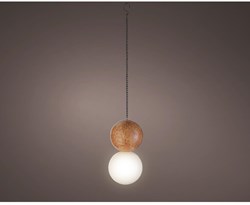 Lumineo solarlamp hanglamp tuin LED amberkleurig 20cm buiten