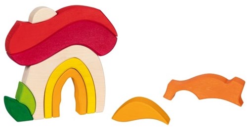 Goki Paddestoelenhuisje houten speelhuisje fantasie speelgoed-2