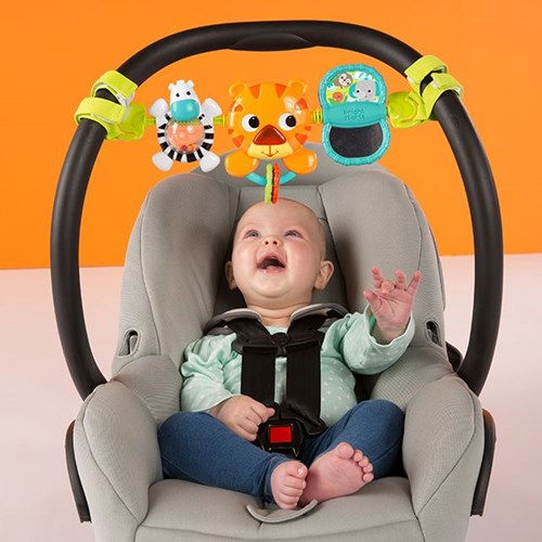 Bright Starts baby speelboog met lichtjes en muziek voor kinderzitje