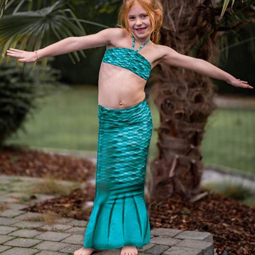 Kuaki zeemeermin peuter set turquois XS - zwemstaart voor kinderen-2